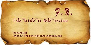 Fábián Nárcisz névjegykártya